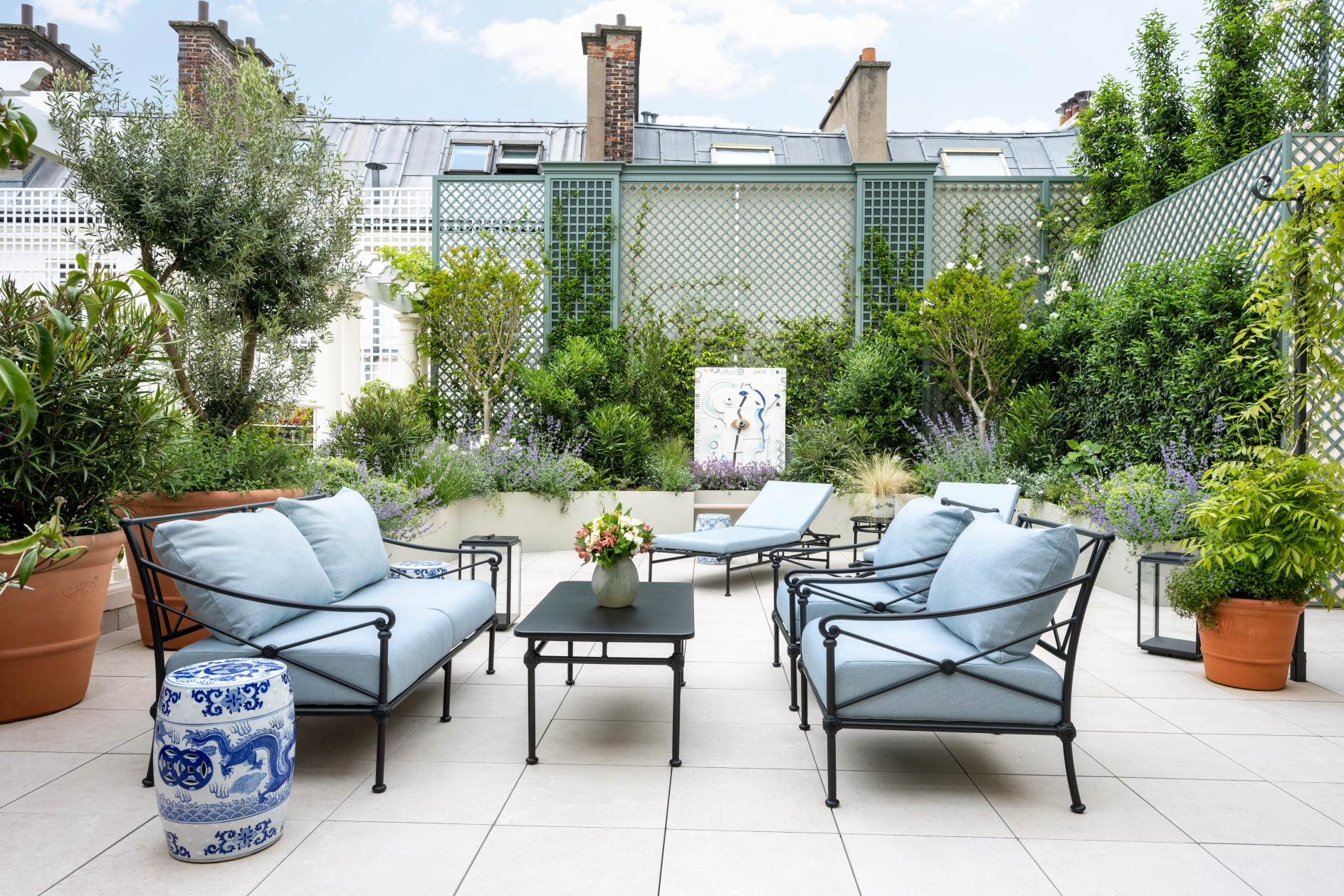 Agnès Sandahl Helps Redesign Azur Terrace Suite at Le Bristol Paris