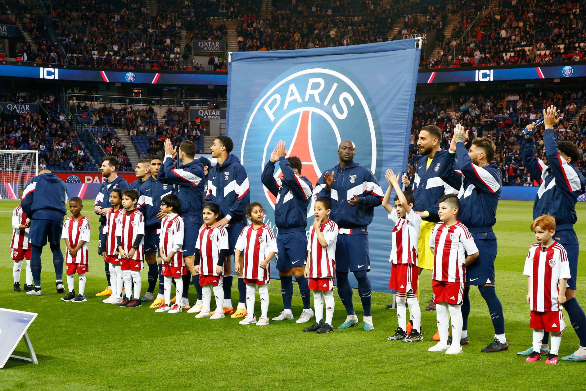 Paris Saint-Germain Football Players Make Dreams Come True at Parc des Princes